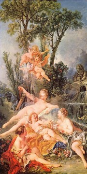 Desnudo Painting - Amor a prisionero Francois Boucher Clásico desnudo